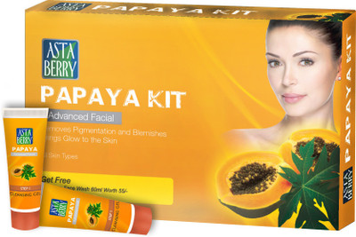

Astaberry Papaya Facial Kit for All Skin Types 16 g