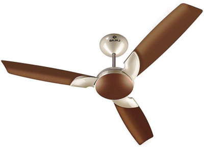 

Bajaj harrier 1200 mm brown 3 Blade Ceiling Fan(Peppy Red, Pack of 1), Multicolor