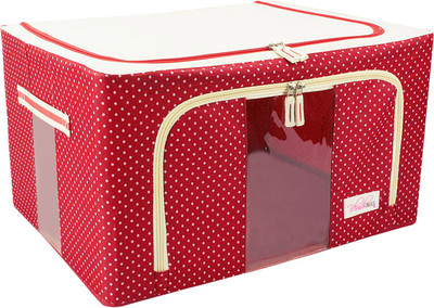 

BlushBees Foldable Wardrobe Clothes Organizer, 55 Litre(Red)