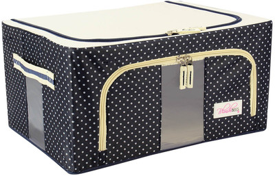 BlushBees Foldable Wardrobe Organizer Saree Cover, 24 Litre(Blue)