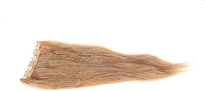 

krome Elegant Dusty Blonde 4 Clips 50 Grams Remy Bleached Stitched Human Extensions 16 Inches Hair Extension