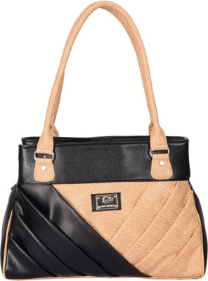 

Stopnbuy Hand-held Bag(Black, Beige), Beige;black