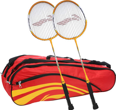 

Li-Ning Smash XP 710 (Set of 2) Badminton Racquets + ABDJ118 Kitbag Red Badminton Kit