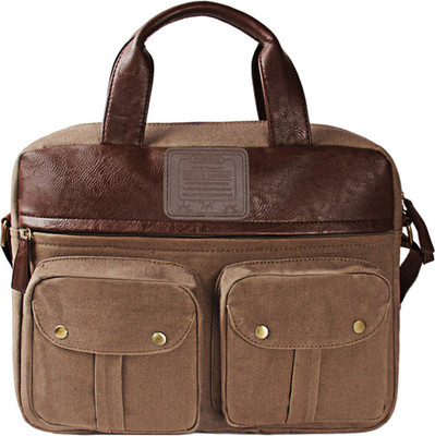 Purseus 15 inch Laptop Messenger Bag(Grey)