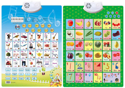 

Munchkinz Fruits and ABC Learning Chart(Blue, Green)