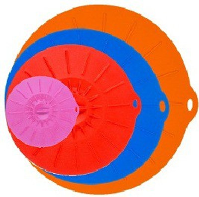 

Ezee Silicone Vacuum Lids 10 inch, 7.5 inch, 5.75 inch, 4.5 inch Lid Set(Silicone)