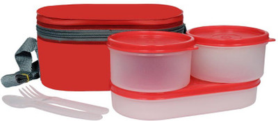 

Members Mark Lunchmate 3 Containers Lunch Box(250 ml), Red
