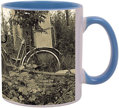 

Arkist cycle Ceramic Mug(340 ml), Multicolor