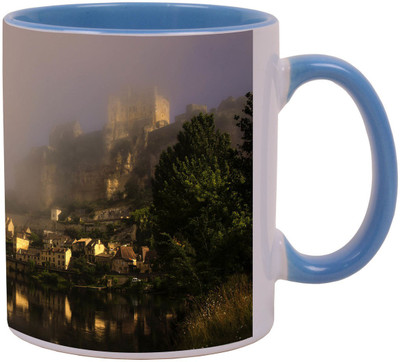 

Arkist castle in beynac et cazenac france Ceramic Mug(340 ml), Multicolor
