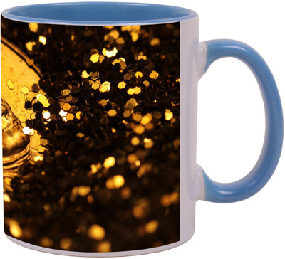 

Arkist golden dollar Ceramic Mug(340 ml), Multicolor