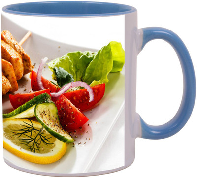 

Arkist chicken skewers Ceramic Mug(340 ml), Multicolor