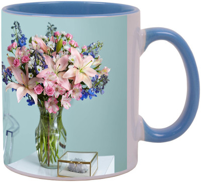 

Arkist beautiful lilies bouquet in a vase Ceramic Mug(340 ml), Multicolor