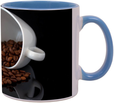 

Arkist coffee cup Ceramic Mug(340 ml), Multicolor