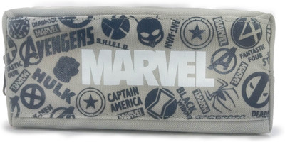 

Maurya Pustak Bhawan Marvel Bold Pencil Pouch NA Art Artificial Leather Pencil Box(Set of 1, Grey)