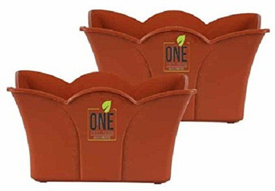 

One Feet Farm plastic planter crown Plant Container Set(Plastic)