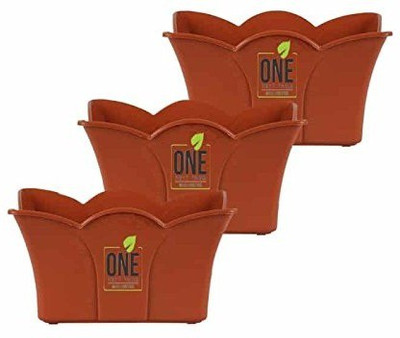 

One Feet Farm plastic planter crown Plant Container Set(Plastic)
