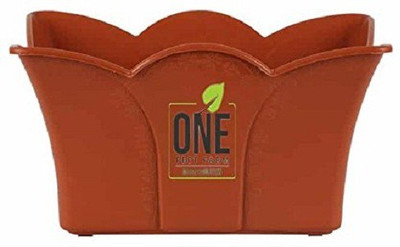 

One Feet Farm plastic planter crown Plant Container Set(Plastic)