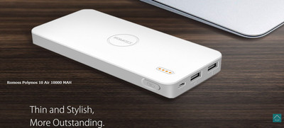 

Romoss 10000 mAh Power Bank (PB10-102-01, Polymos10)(Lithium Polymer)
