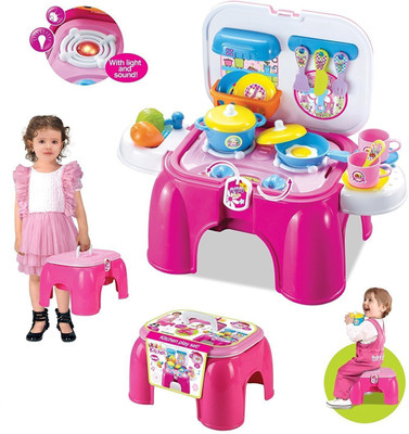

Smiles Creation Stylish Kitchen Set with Light and Sound Toy for Kids