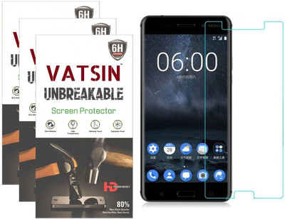 

Vatsin Impossible Screen Guard for Nokia 6(Pack of 3), Transparent