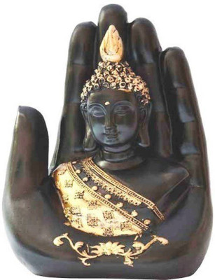 

DS Handicraft Express Palm Buddha Decorative Showpiece - 12 cm(Polyresin, Multicolor)