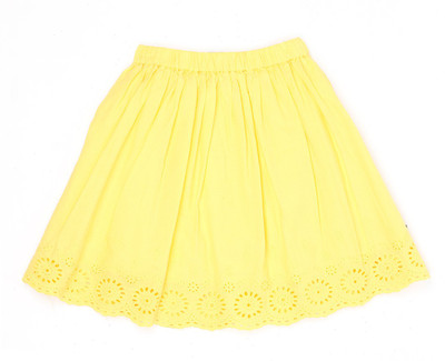 

Pepe Jeans Solid Girls Gathered Yellow Skirt