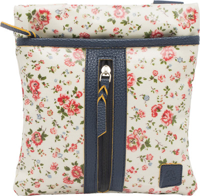 

Walletsnbags Girls Casual Blue Canvas Sling Bag