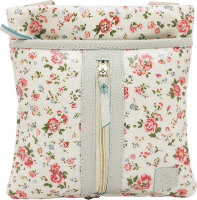 

Walletsnbags Girls Casual Beige Canvas Sling Bag