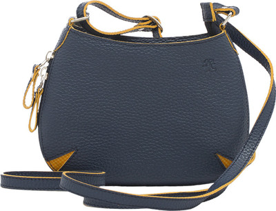 

Walletsnbags Girls Casual Blue Leatherette Sling Bag