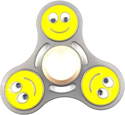 

24x7eMall Smiley Emoji Fidget METAL Hand Spinner, EDC Toys, Tri-Spinner ~ Ultra Speed Adult Funny Anti Stress Toy(Multicolor)