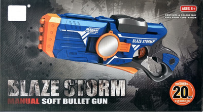 

Rean Blaze Storm Soft Bullet Manual Gun(Blue)