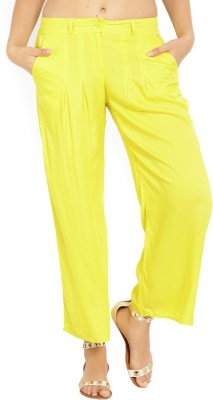 W Regular Fit Women Yellow Trousers