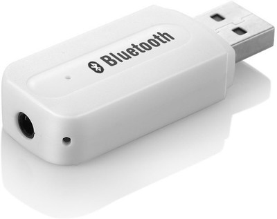 Voltegic ™ New Home Car Wireless Bluetooth AUX 3.5 mm Audio Stereo Music Receiver Adapter MIC CR BT 005 Bluetooth White Voltegic Mobile Accessories