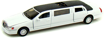 

Kiditos Kinsmart 1999 Lincoln Town Stretch Limousine Diecast Car(White)