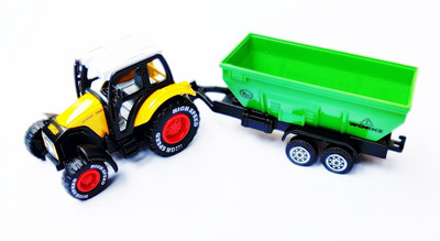 

Rean Farm Truck Die Cast Metal Tractor Yellow(Yellow, Green), Green;yellow