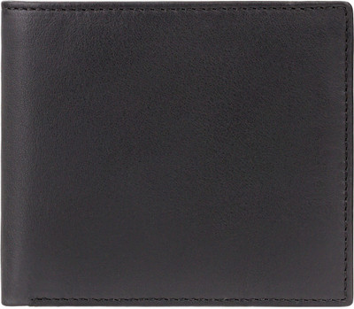 Visconti Men Red Genuine Leather Wallet(5 Card Slots), Black & red