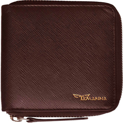 

Tamanna Men Brown Genuine Leather Wallet(8 Card Slots)