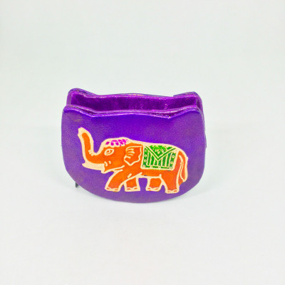 

More Bangla Women Purple Genuine Leather Wallet(2 Card Slots), Violet