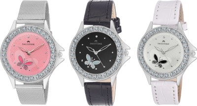 SWISSTONE CMB3-501PCH-BW Watch  - For Women   Watches  (Swisstone)