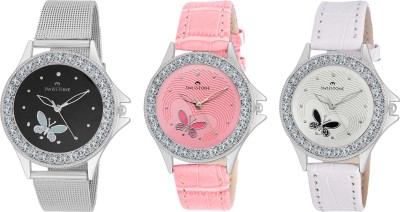 SWISSTONE CMB3-501BCH-PW Watch  - For Women   Watches  (Swisstone)