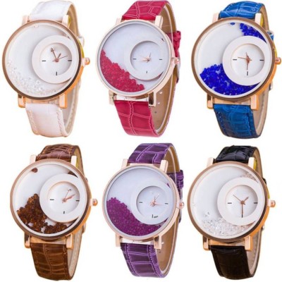Shivam Retail SR-001 Colour Full Moving Wrangler Diamonds Watch  - For Girls   Watches  (Shivam Retail)