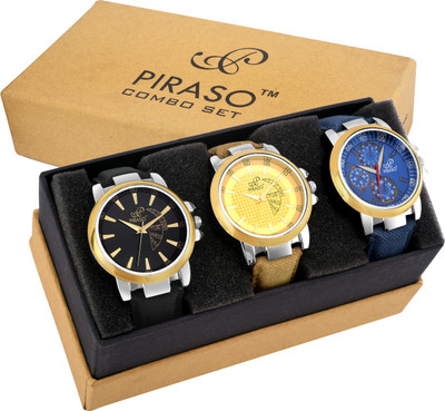 

PIRASO PW3-05 Pack of 3 Decker Watch - For Men
