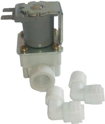 

BalRama Solenoid Valve SV works on 220-240v AC (not DC) with 1/4 inch Elbows for RO Water Purifier Spare Part for Solid Filter Cartridge(0, Pack of 3)