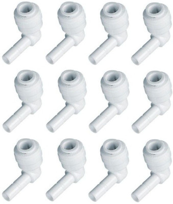

BalRama Elbows Connectors 1/4 inch Stem Needle x 1/4 inch QC for RO Water Purifier Spare Part for Solid Filter Cartridge(0, Pack of 12)