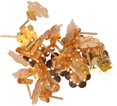 

AM AM Metal Flower Stud Base with locks for earrings