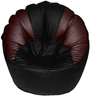 

Akhilesh Bean Bags & Furniture XXL Bean Chair Cover (Without Beans)(Black, Brown)