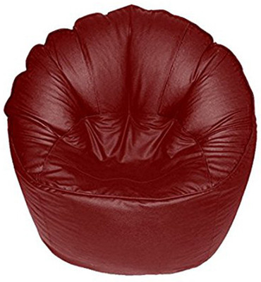 Akhilesh Bean Bags & Furniture XXXL Bean Chair Cover (Without Beans)(Maroon)