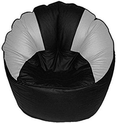 

Akhilesh Bean Bags & Furniture XXL Bean Chair Cover (Without Beans)(Black, White)