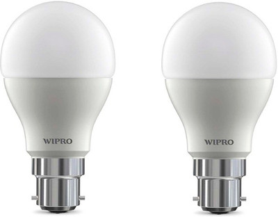 Wipro 9 W Basic Arbitrary B22 LED Bulb(White, Pack of 2)