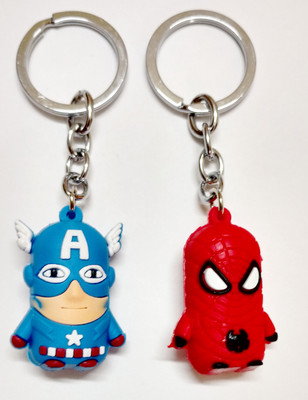 

RB CAPTAIN AMERICA SPIDERMAN COMBO Key Chain(Multicolor)